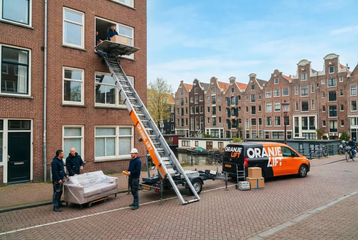 Verhuislift bij woning Alkmaar