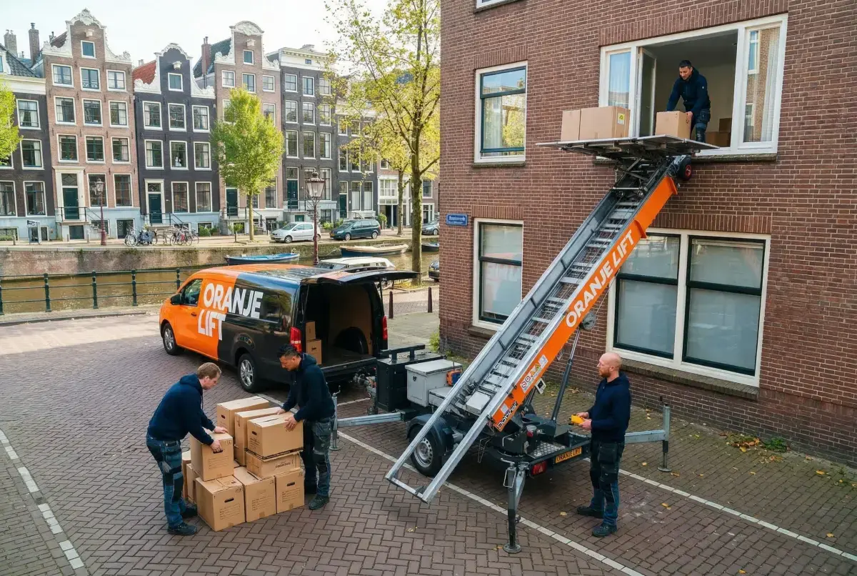 Verhuislift bij appartement Alkmaar